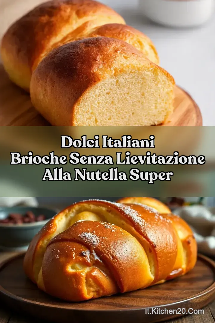Dolci Italiani Brioche Senza Lievitazione alla Nutella Super