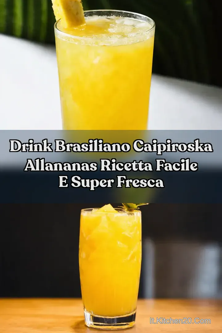 Drink Brasiliano Caipiroska allAnanas Ricetta Facile e Super Fresca
