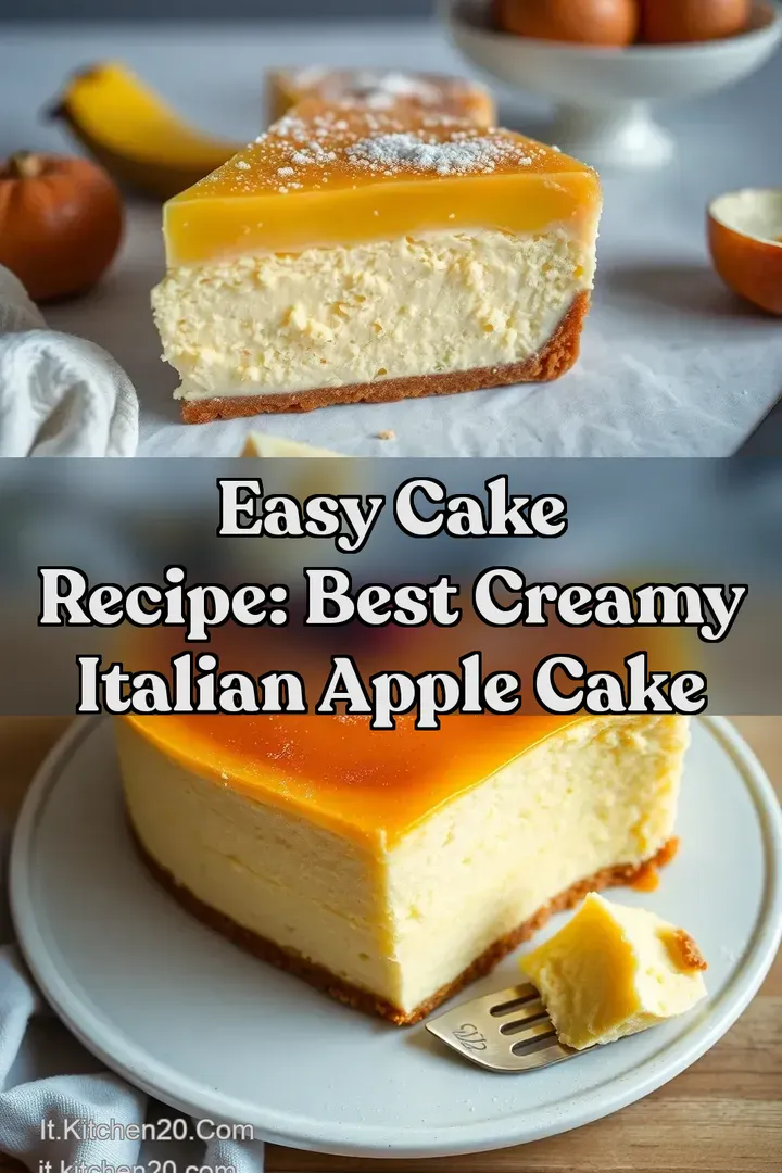 Easy Cake Recipe: Best Creamy Italian Apple Cake