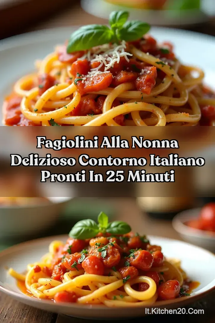 Fagiolini alla Nonna Delizioso Contorno Italiano Pronti in 25 Minuti