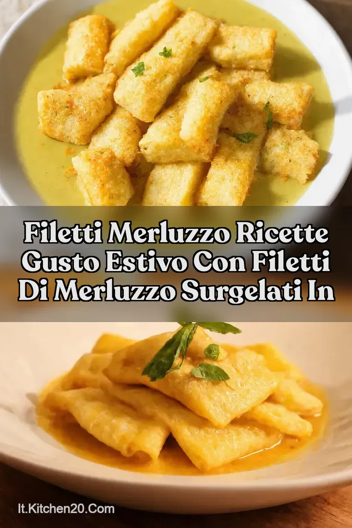 Filetti Merluzzo Ricette Gusto Estivo con filetti di merluzzo surgelati in