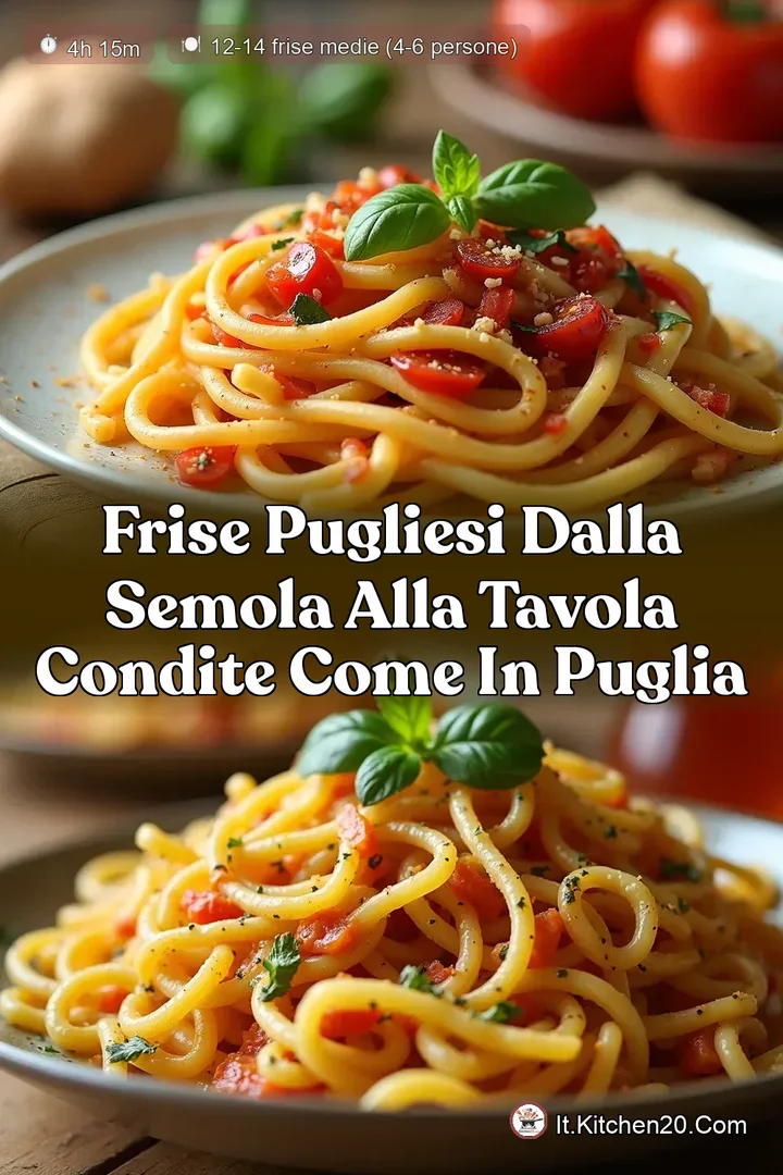Frise Pugliesi Dalla Semola alla Tavola Condite Come in Puglia