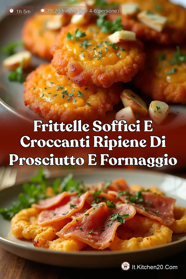 Frittelle Soffici e Croccanti Ripiene di Prosciutto e Formaggio