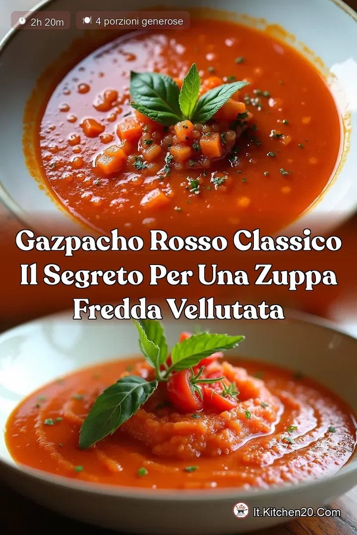 Gazpacho Rosso Classico Il Segreto per una Zuppa Fredda Vellutata