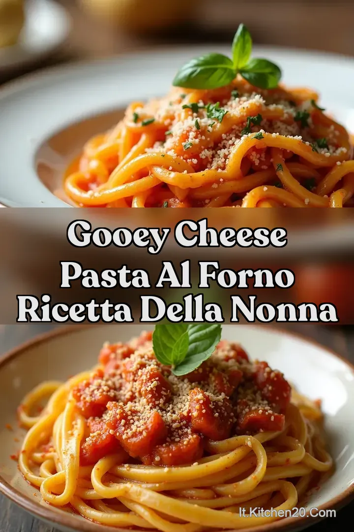 Gooey Cheese Pasta al Forno Ricetta della Nonna