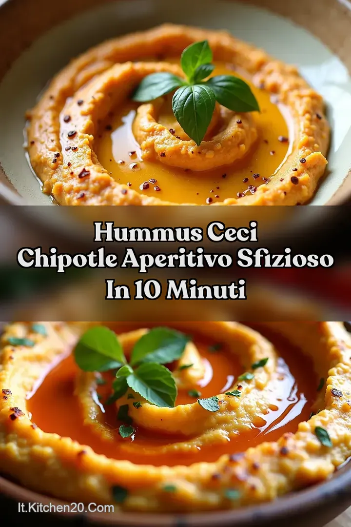 Hummus Ceci Chipotle Aperitivo Sfizioso in 10 Minuti