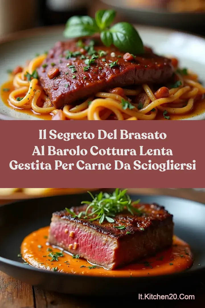 Il Segreto del Brasato al Barolo Cottura Lenta Gestita per Carne da Sciogliersi