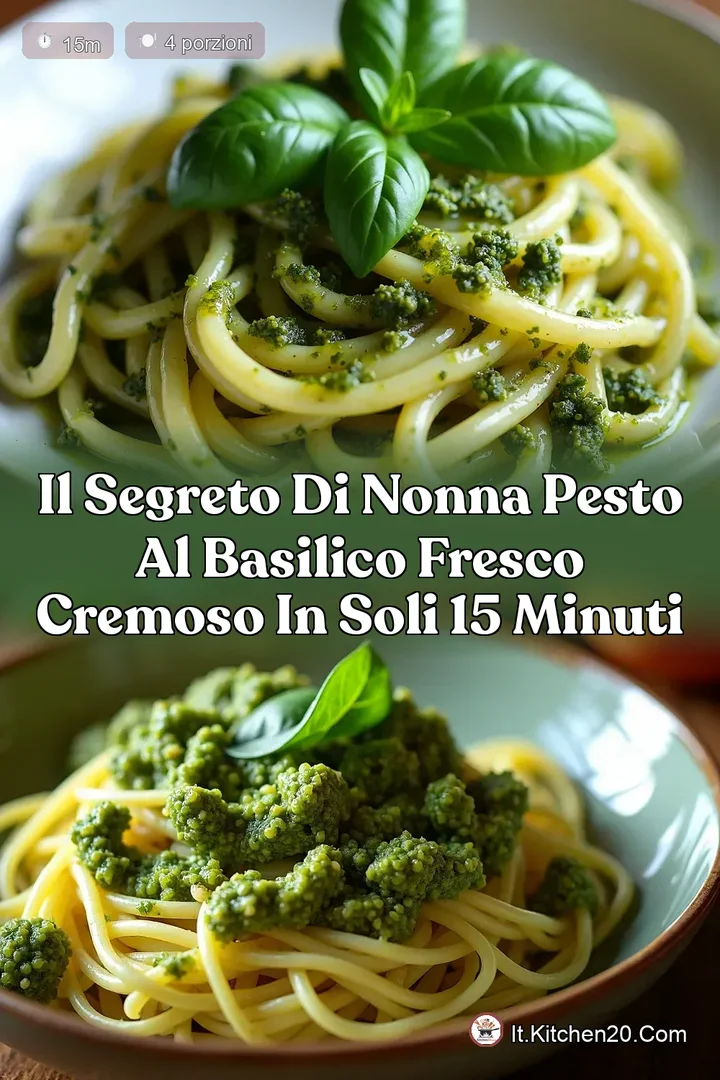 Il Segreto di Nonna Pesto al Basilico Fresco Cremoso in Soli 15 Minuti