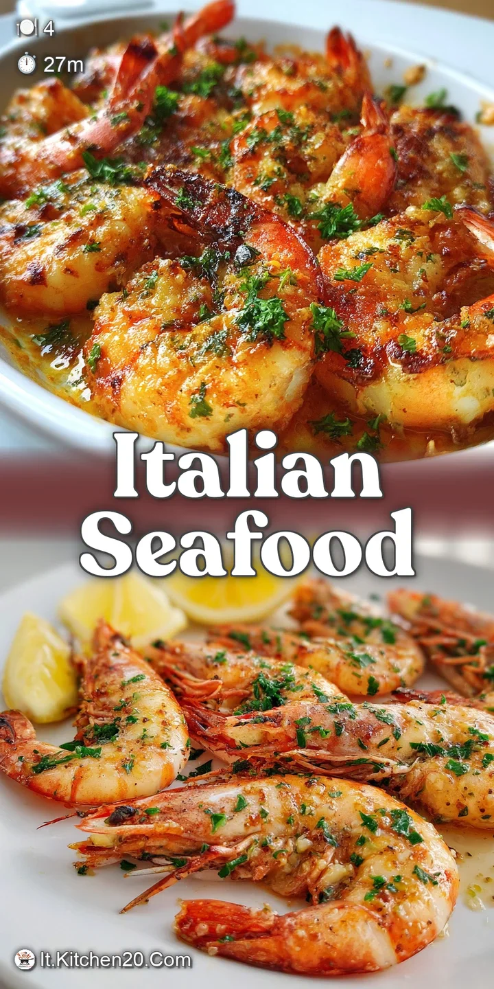 Close-up capturing the crispy, golden-brown edges of the roasted shrimp, promising a juicy and flavorful bite, glistening ...