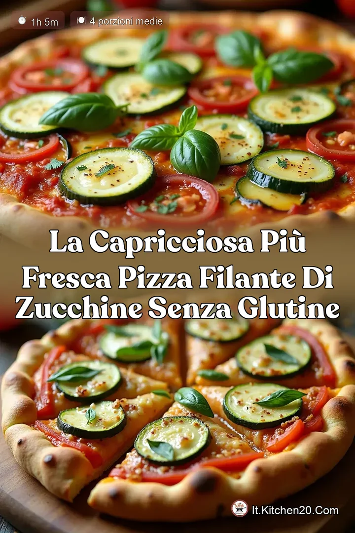 La Capricciosa pi&ugrave; Fresca Pizza Filante di Zucchine Senza Glutine