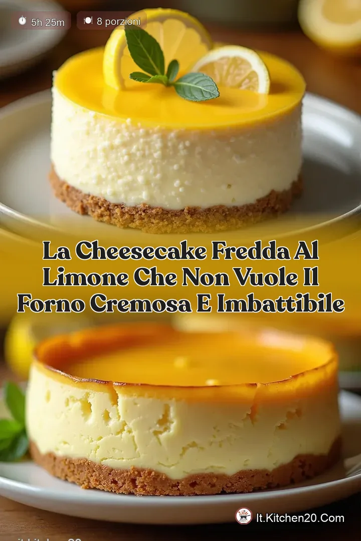 La Cheesecake Fredda al Limone che Non Vuole il Forno Cremosa e Imbattibile