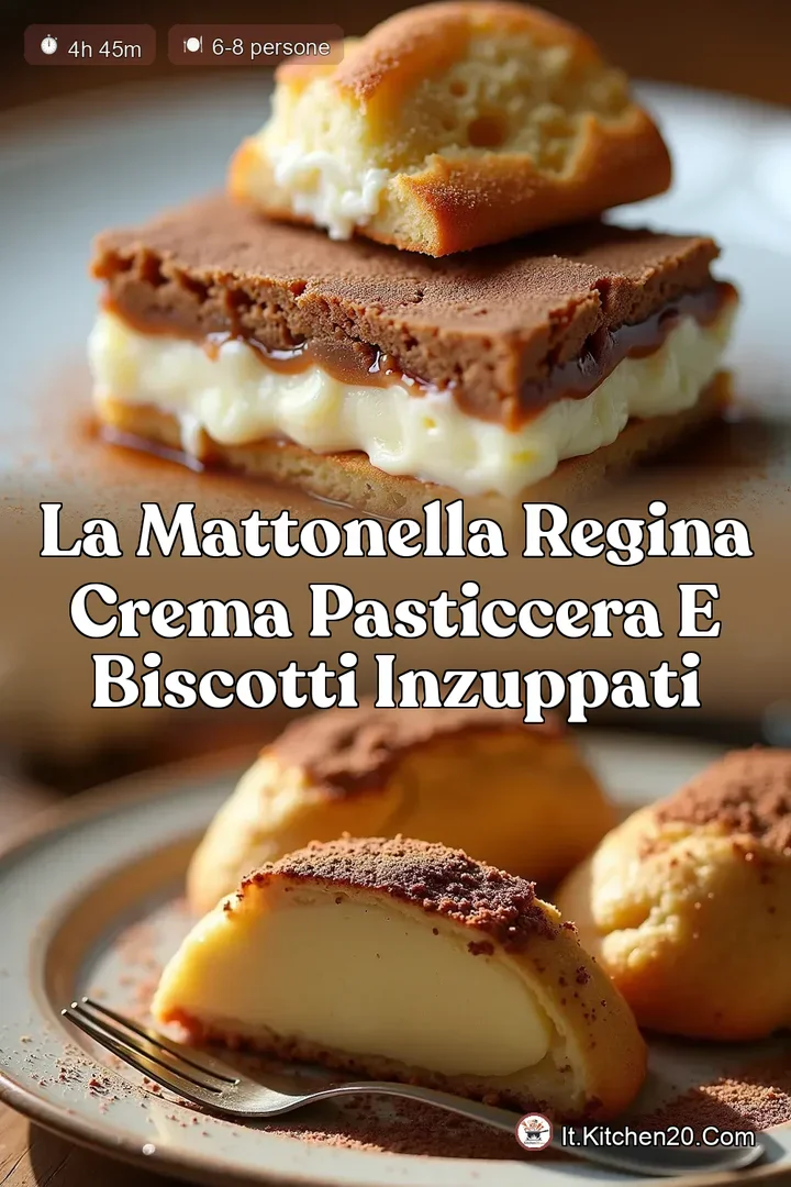 La Mattonella Regina Crema Pasticcera e Biscotti Inzuppati