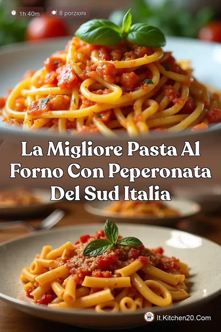 La Migliore Pasta al Forno con Peperonata del Sud Italia