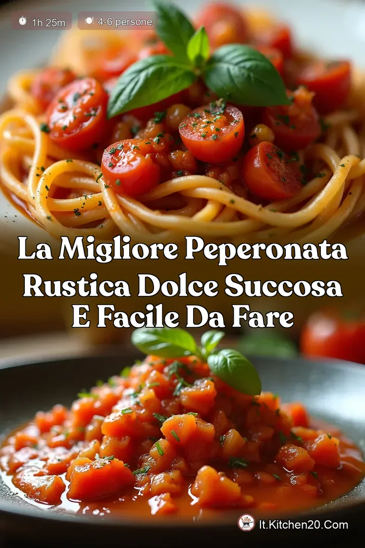 La Migliore Peperonata Rustica Dolce Succosa e Facile da Fare