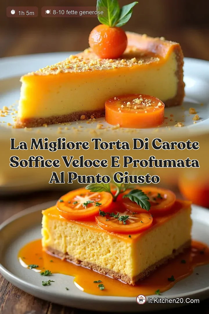 La Migliore Torta di Carote Soffice Veloce e Profumata al Punto Giusto
