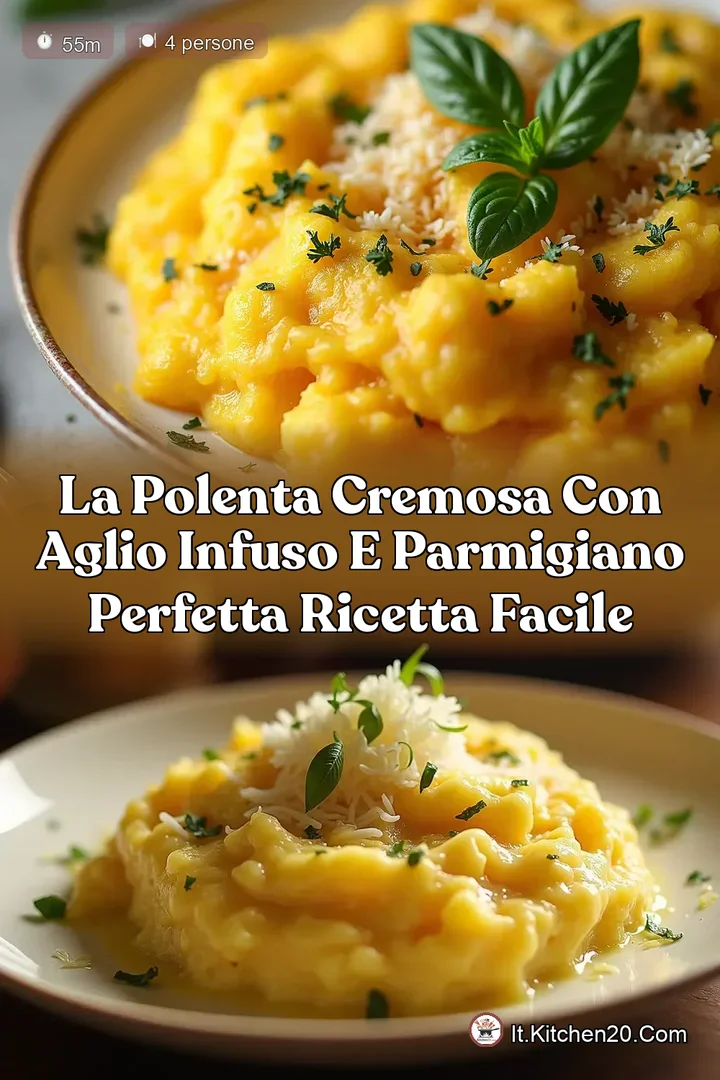 La Polenta Cremosa con Aglio Infuso e Parmigiano Perfetta Ricetta Facile