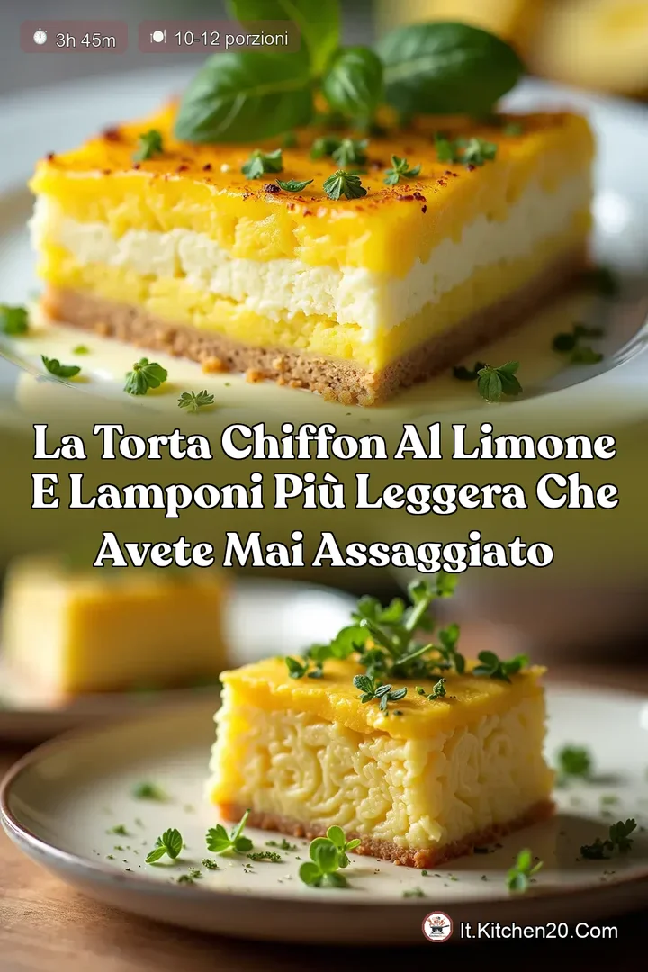 La Torta Chiffon al Limone e Lamponi Pi&ugrave; Leggera che Avete Mai Assaggiato