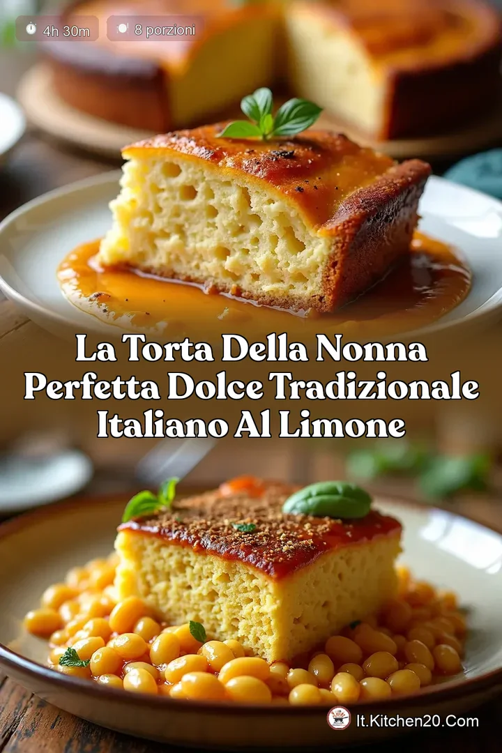 La Torta della Nonna Perfetta Dolce Tradizionale Italiano al Limone