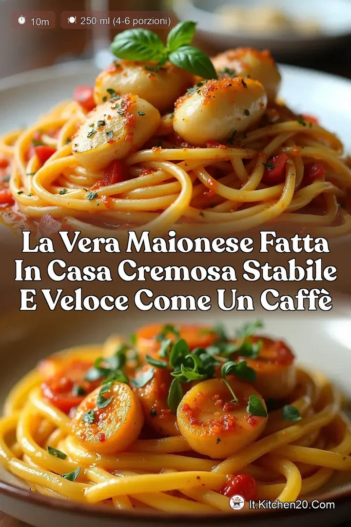 La Vera Maionese Fatta in Casa Cremosa Stabile e Veloce Come un Caff&egrave;