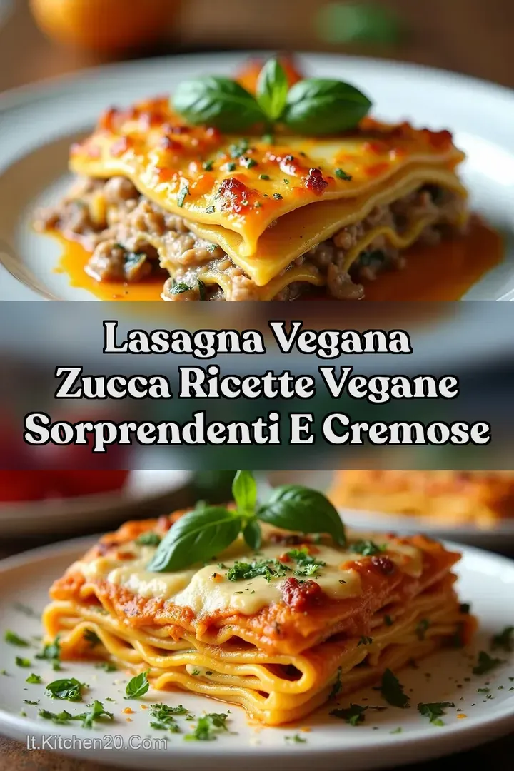 Lasagna Vegana Zucca Ricette Vegane Sorprendenti e Cremose