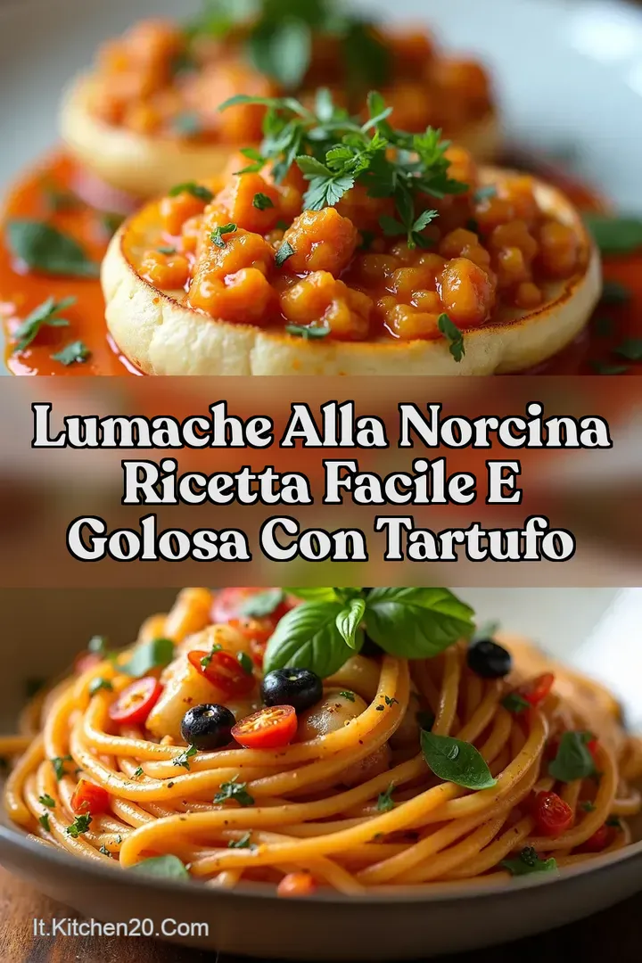 Lumache alla Norcina Ricetta Facile e Golosa con Tartufo