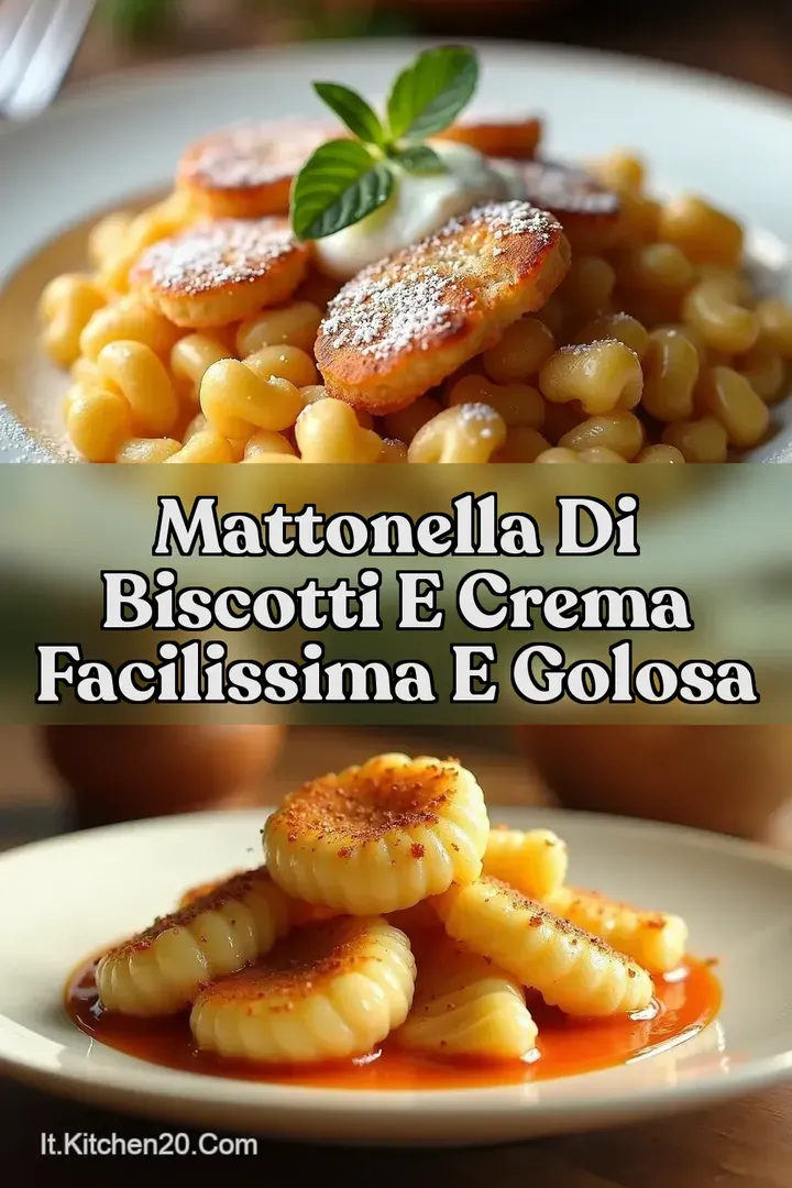 MATTONELLA DI BISCOTTI E CREMA Facilissima e Golosa
