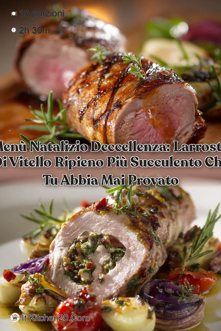 Men&ugrave; Natalizio deccellenza: LArrosto di Vitello Ripieno pi&ugrave; succulento che tu abbia mai provato