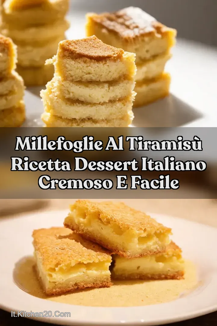 Millefoglie al tiramis&ugrave; ricetta Dessert Italiano Cremoso e Facile