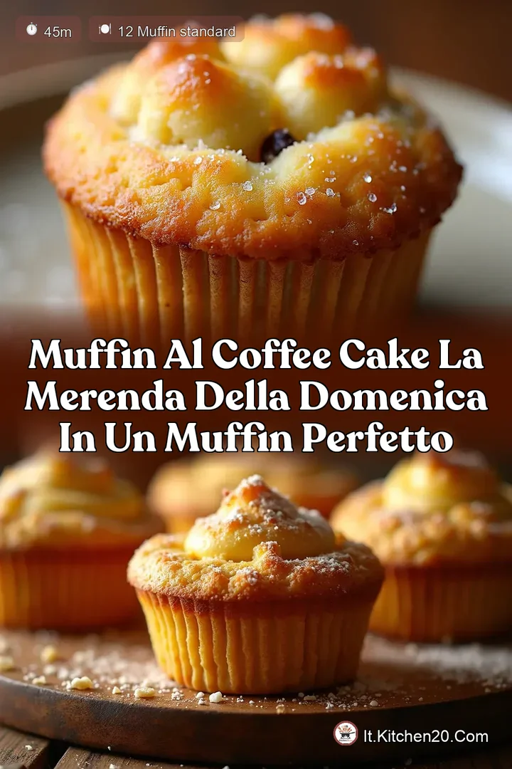 Muffin al Coffee Cake La Merenda della Domenica in un Muffin Perfetto