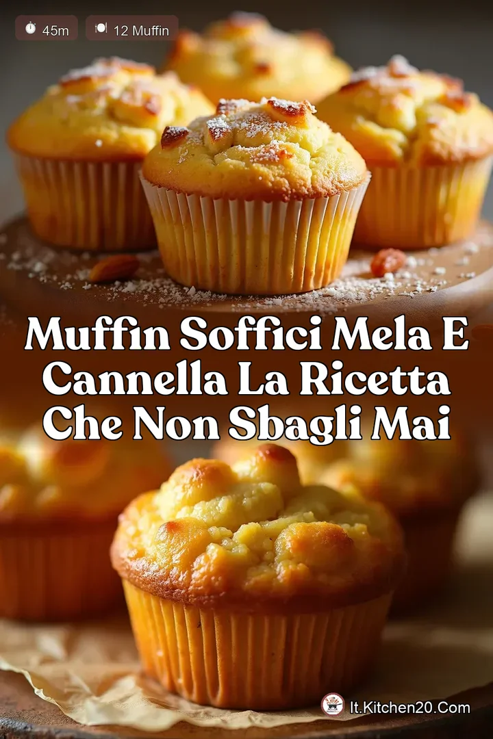 Muffin Soffici Mela e Cannella La Ricetta che Non Sbagli Mai
