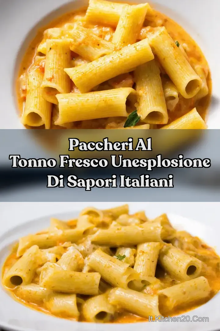 Paccheri al Tonno Fresco UnEsplosione di Sapori Italiani