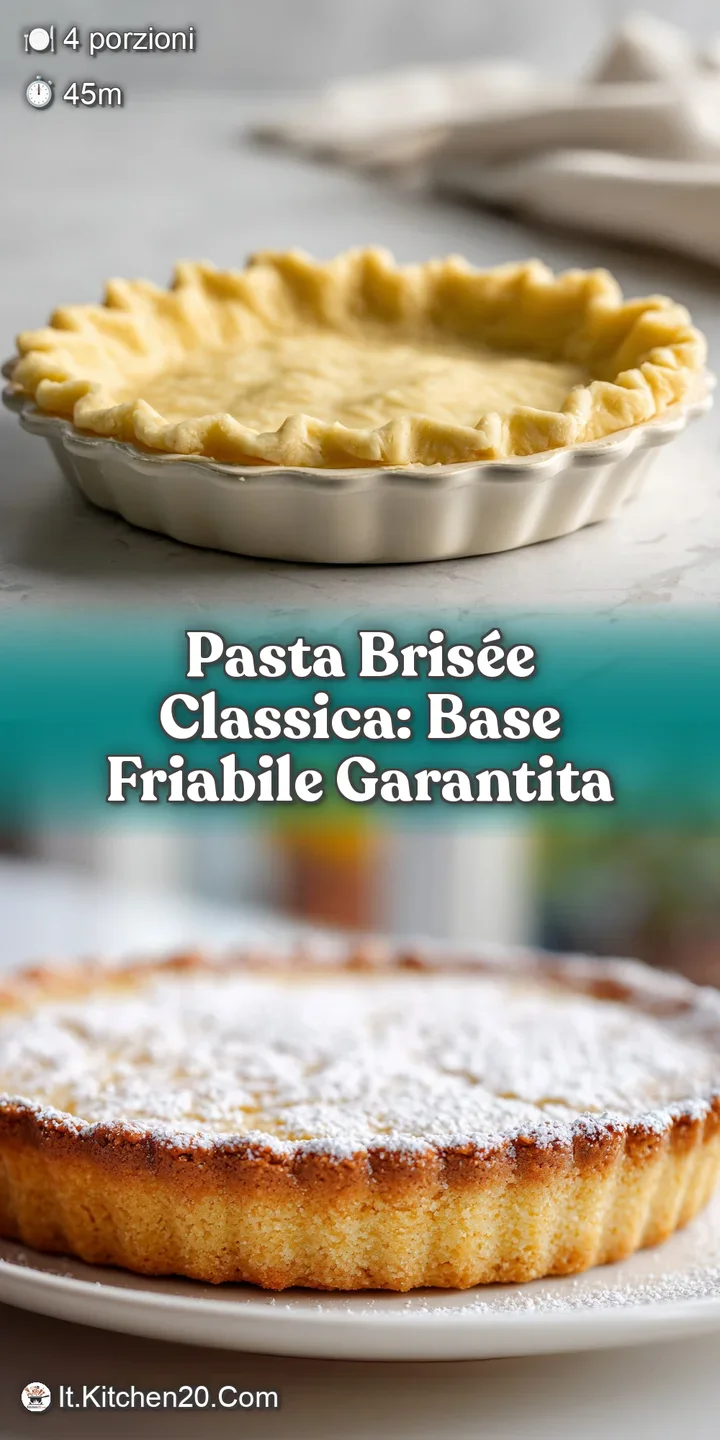 Close-up of bubbling, golden-brown pasta bris&eacute;e; rich, creamy filling peeks through, flecked with bright green herbs and v...