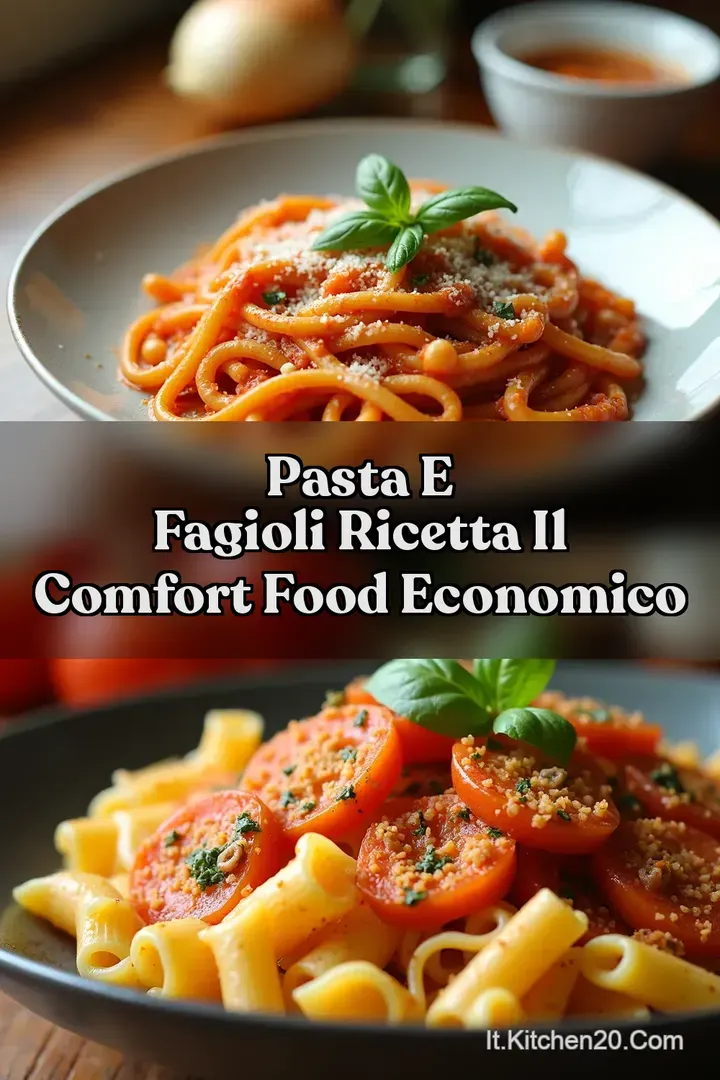 Pasta e Fagioli Ricetta Il Comfort Food Economico