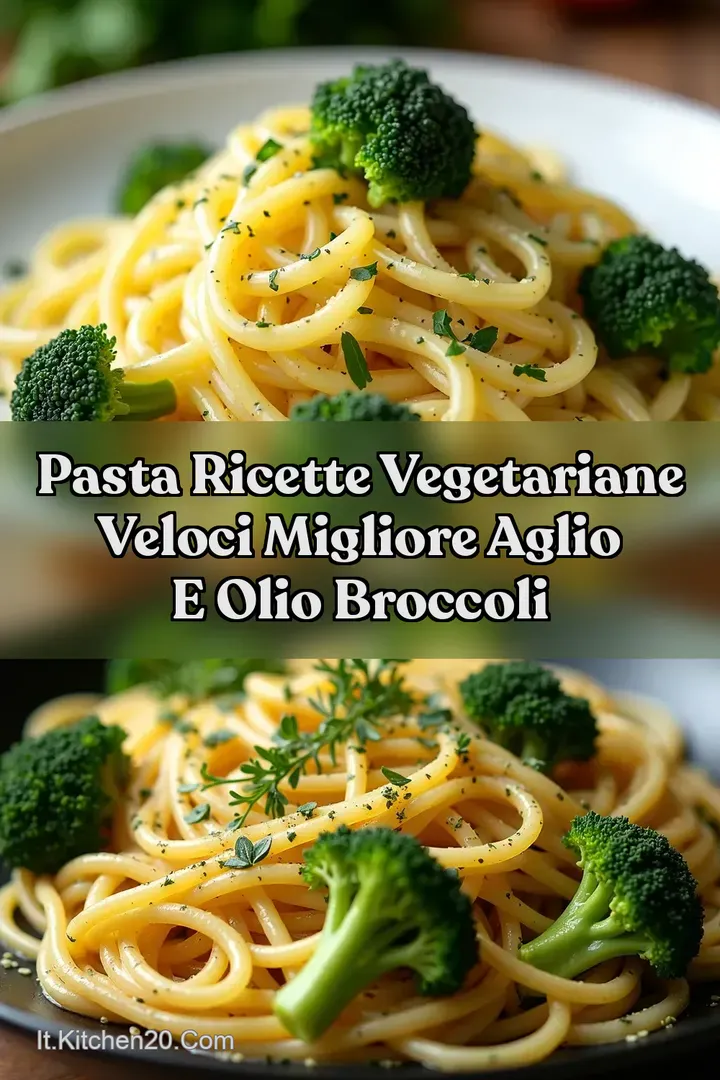 Pasta Ricette vegetariane veloci Migliore Aglio e Olio Broccoli