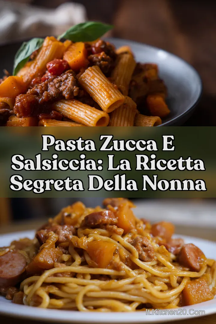 Pasta Zucca e Salsiccia: La Ricetta Segreta della Nonna