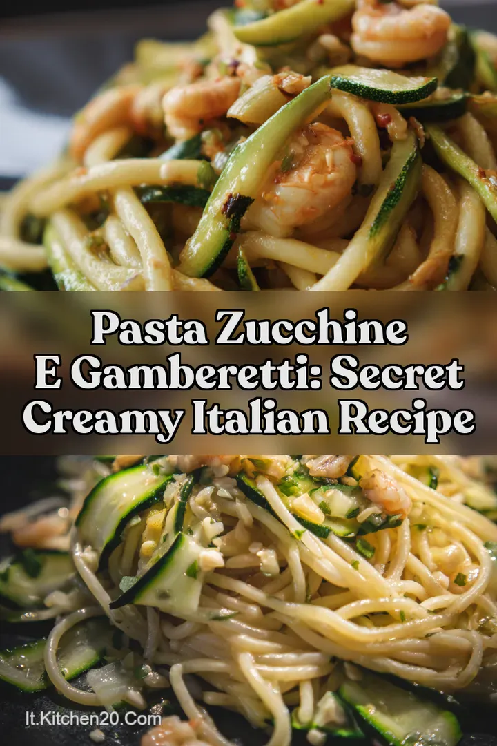 Pasta zucchine e Gamberetti: Secret Creamy Italian Recipe