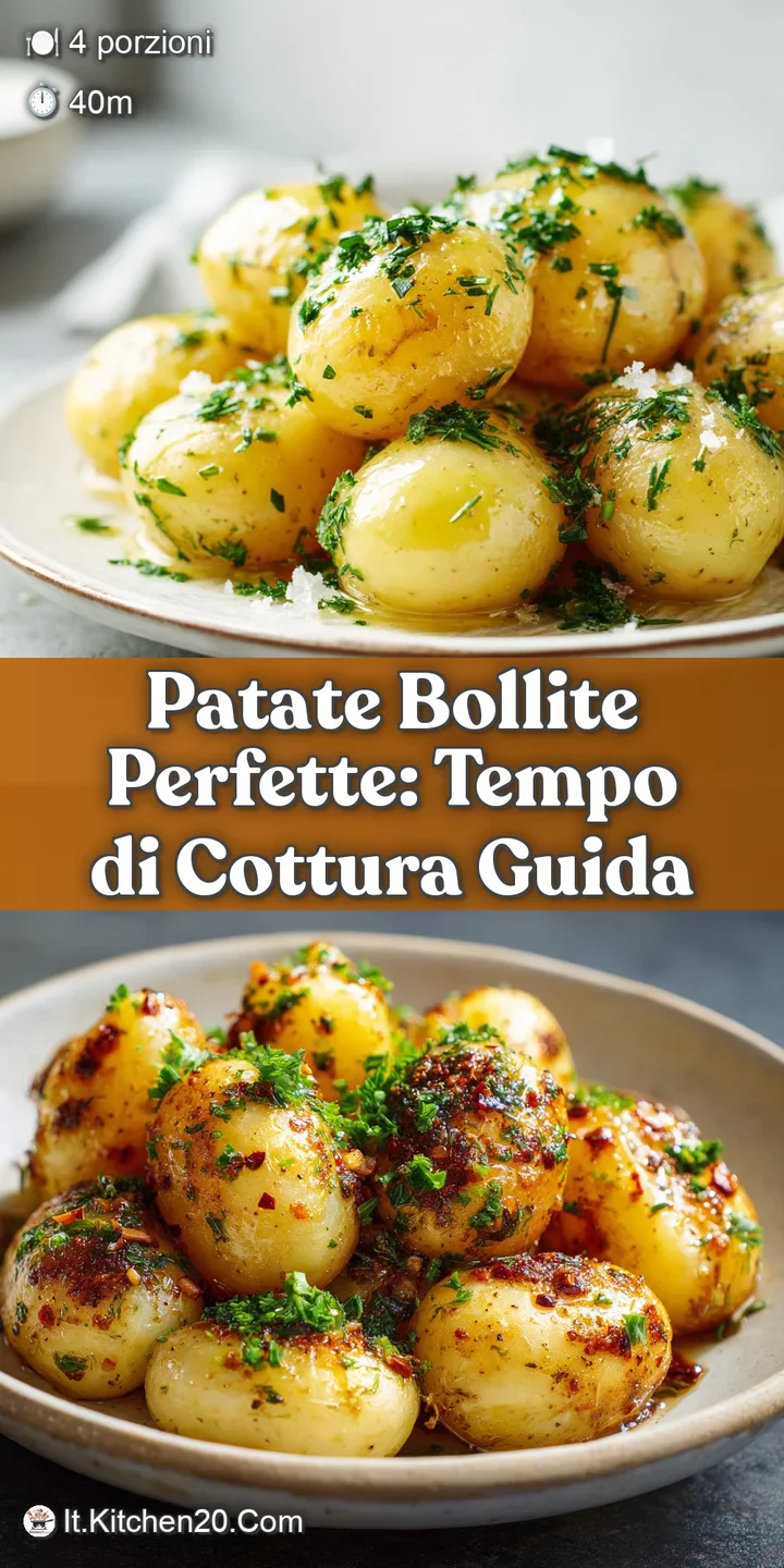 Close-up of perfectly boiled potatoes, glistening with olive oil, showcasing their soft, yielding texture and fragrant her...