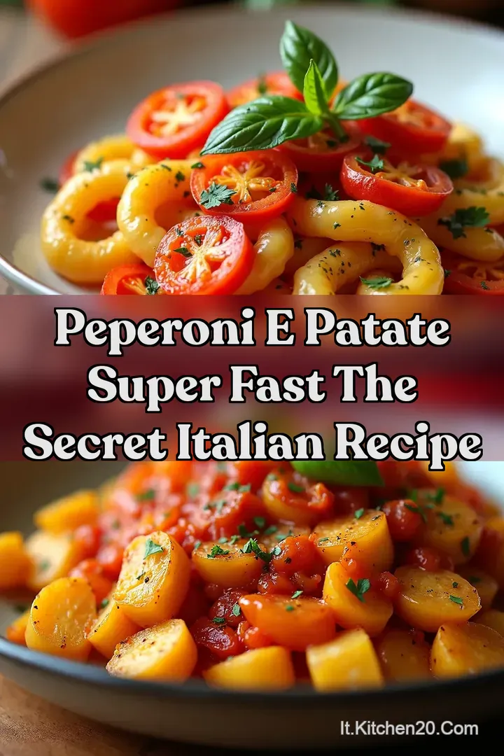 Peperoni e Patate Super Fast The Secret Italian Recipe