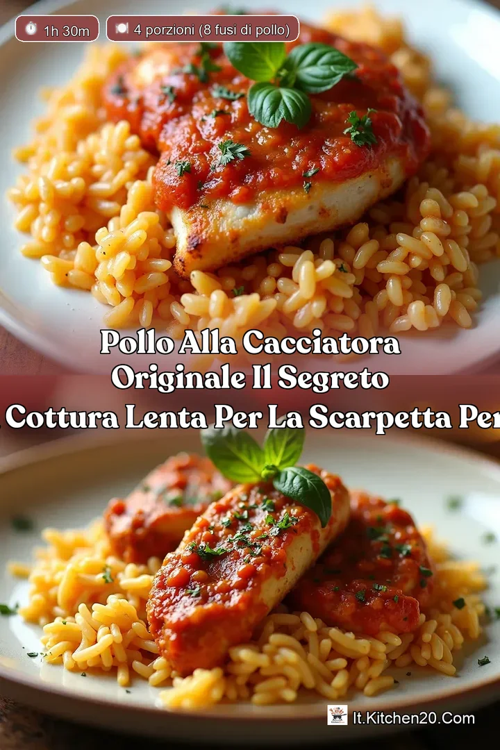 Pollo Alla Cacciatora Originale Il Segreto della Cottura Lenta Per La Scarpetta Perfetta