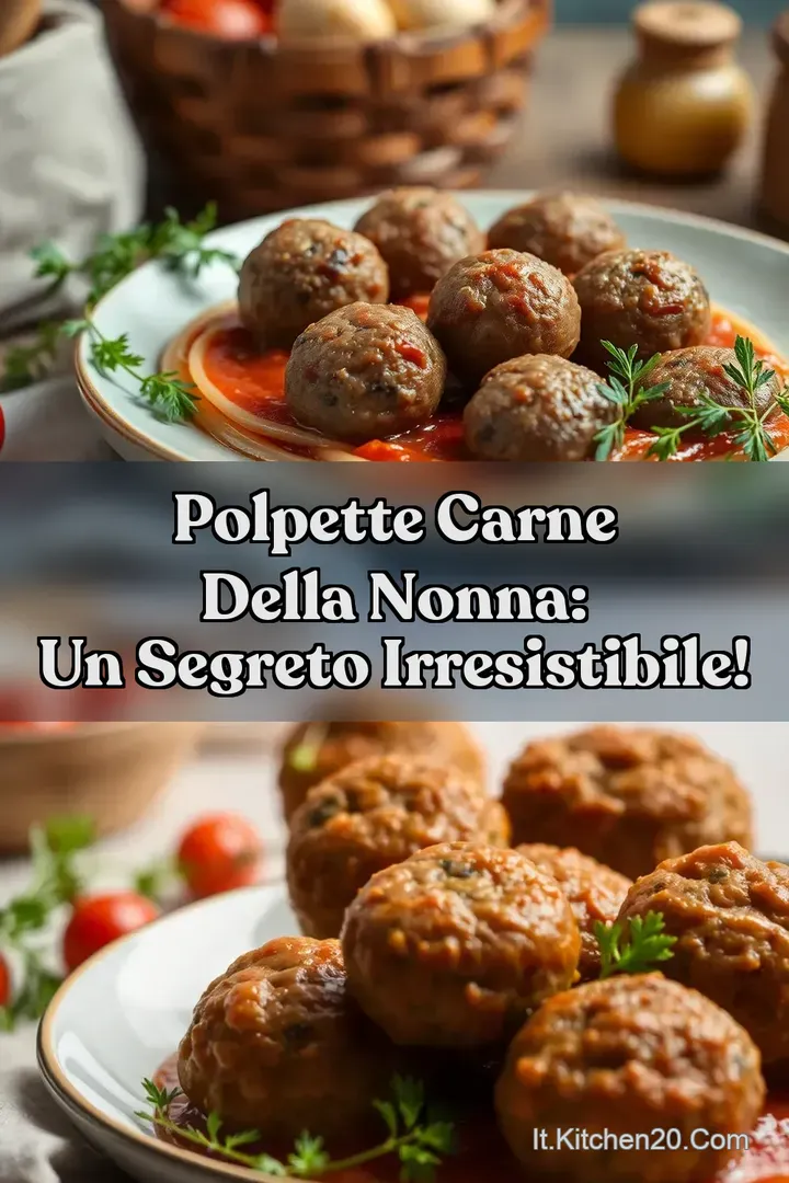 Polpette Carne della Nonna: Un Segreto Irresistibile!