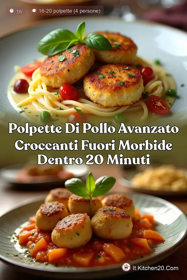Polpette di Pollo Avanzato Croccanti Fuori Morbide Dentro 20 Minuti
