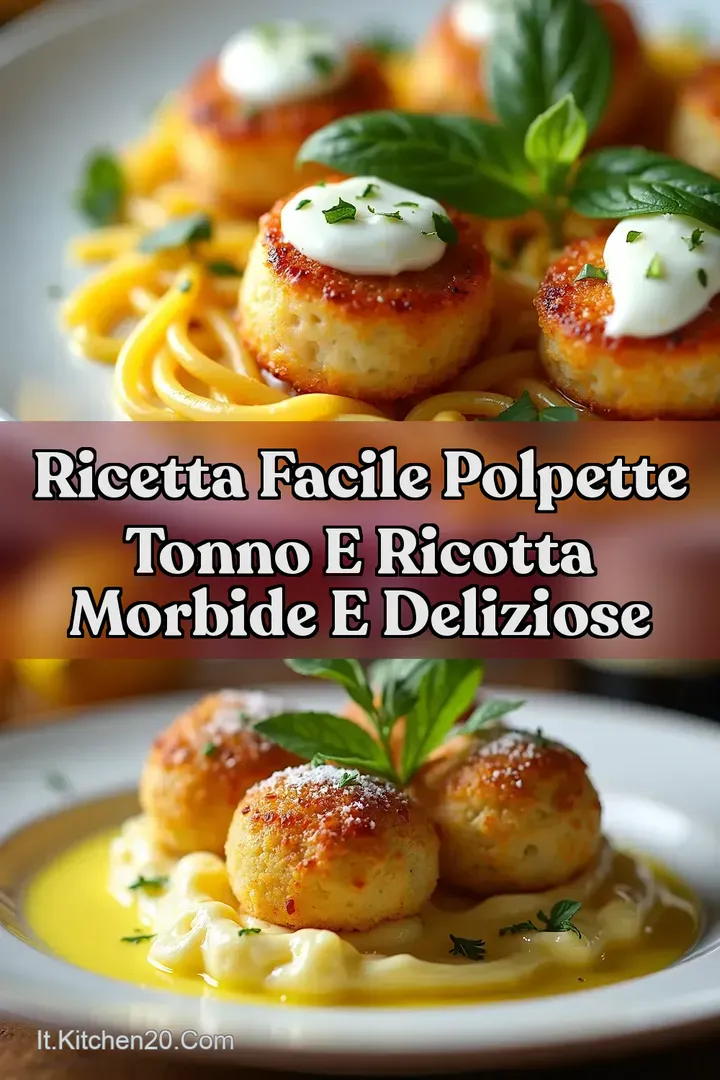 Ricetta Facile Polpette Tonno e Ricotta Morbide e Deliziose
