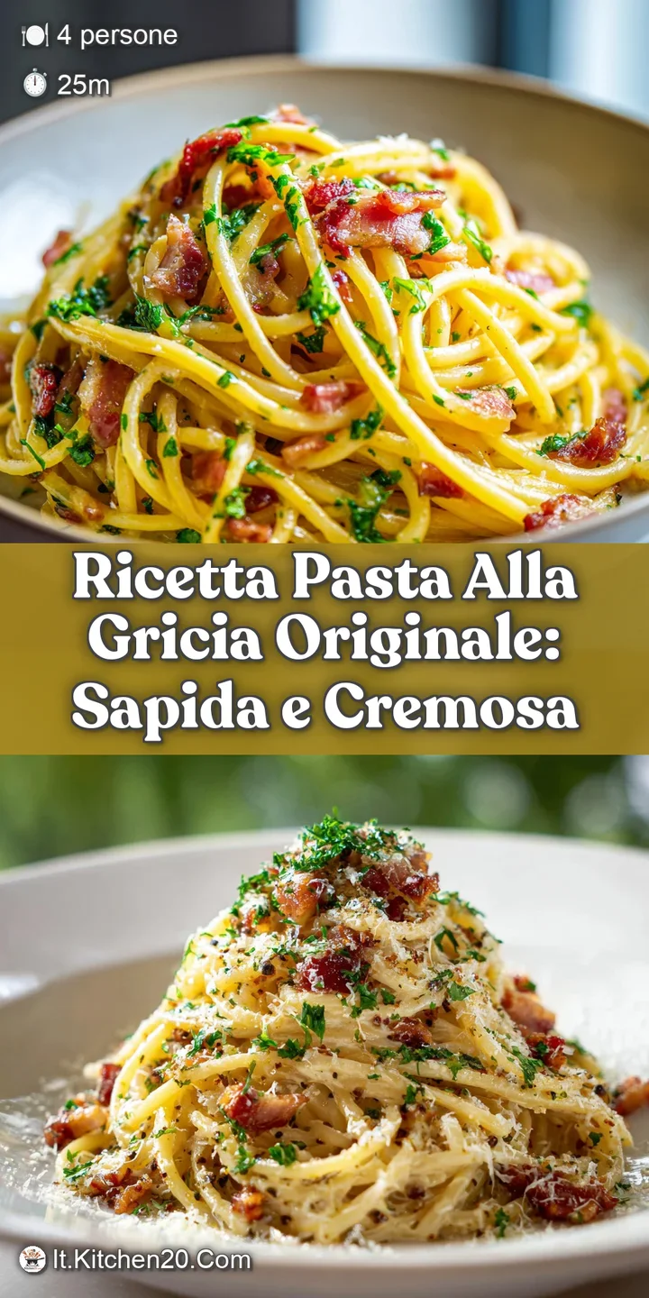 Close-up shot of creamy pasta, glistening with rendered guanciale fat, generously coated with freshly cracked black pepper.