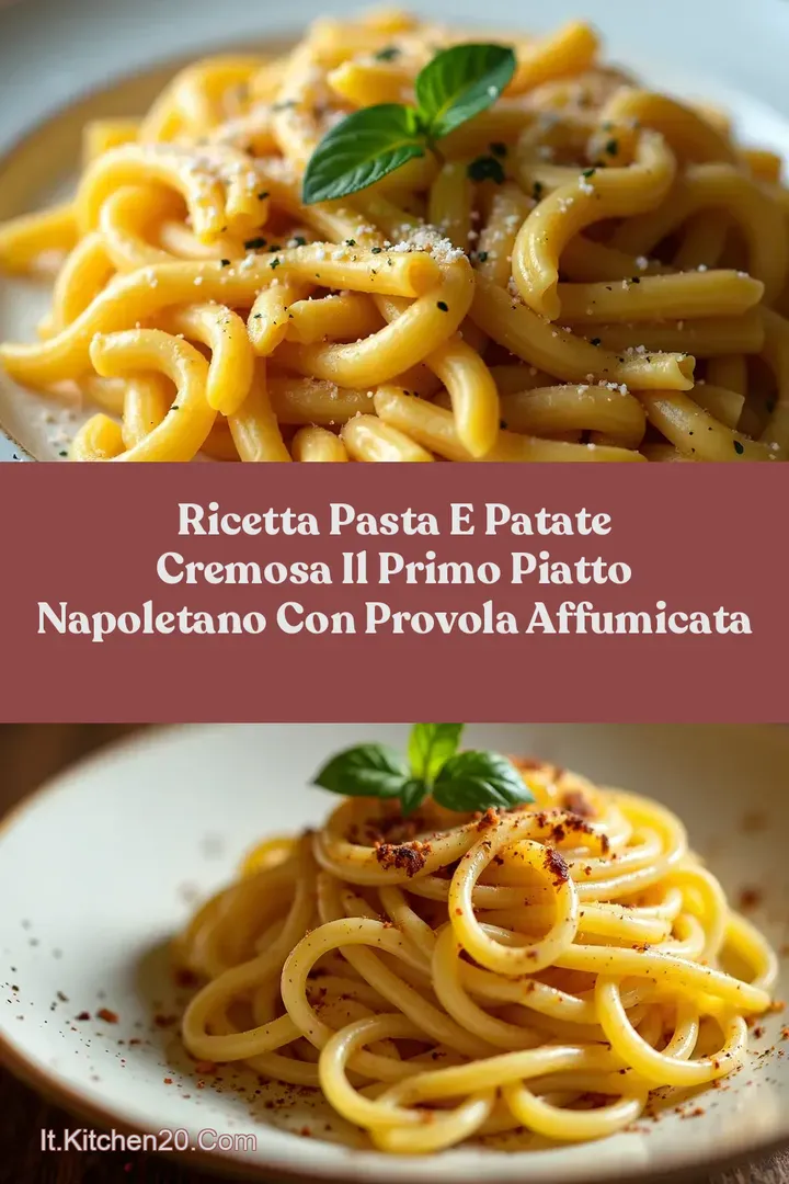 Ricetta Pasta e Patate Cremosa Il Primo Piatto Napoletano con Provola Affumicata
