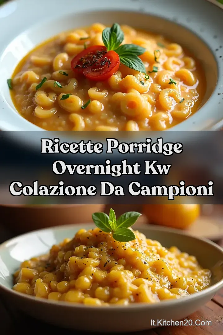 Ricette Porridge Overnight kw Colazione da Campioni