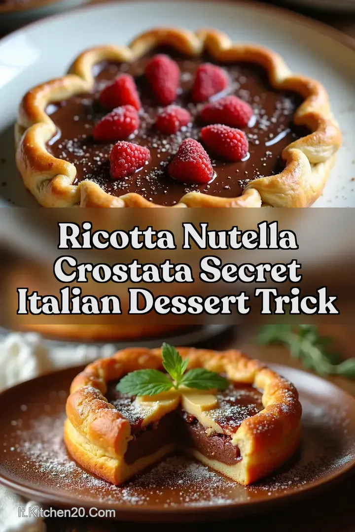 Ricotta Nutella Crostata Secret Italian Dessert Trick