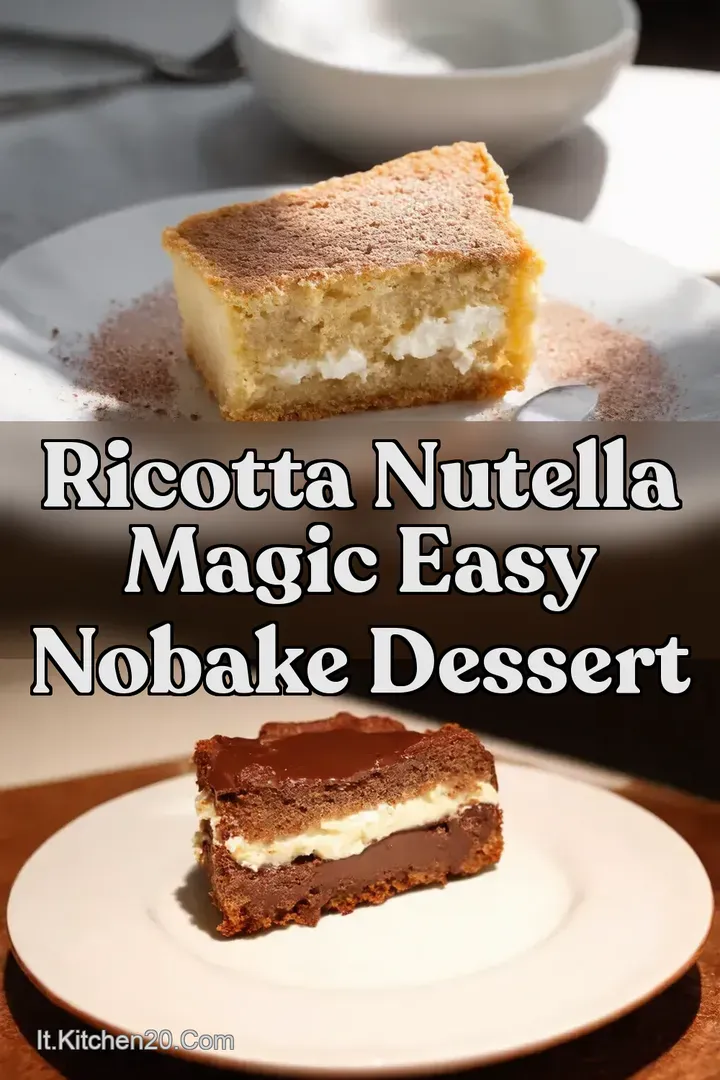 Ricotta Nutella Magic Easy NoBake Dessert