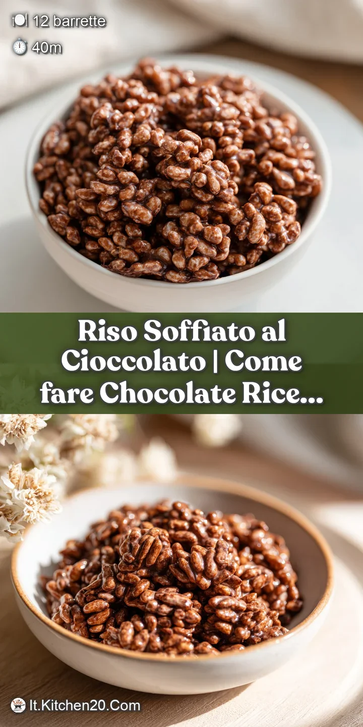 Close-up of glossy dark chocolate coating crunchy puffed rice, showing its tempting texture.