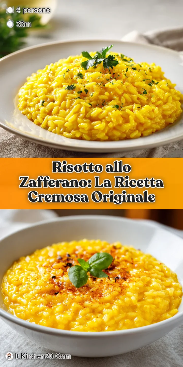 Close-up captures the creamy, rich texture of golden risotto. Steam gently rises, invitingly showing the perfect, al dente...