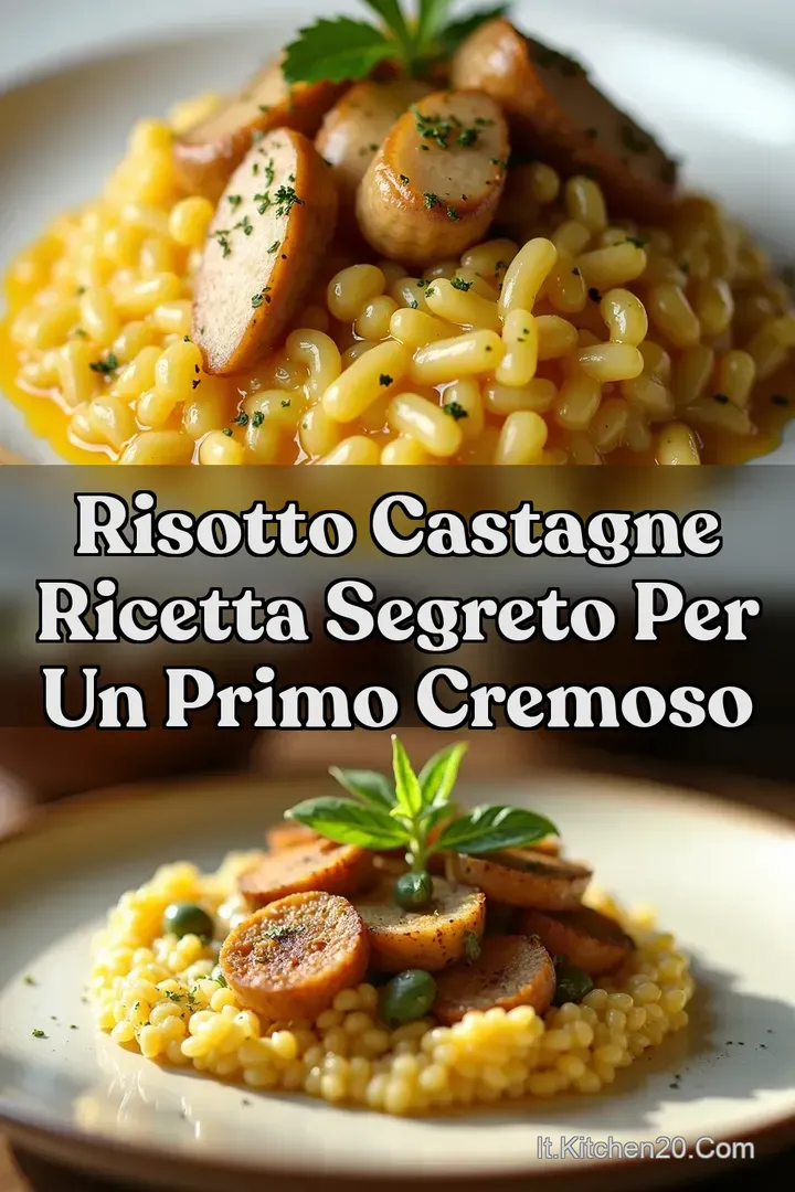 Risotto Castagne Ricetta Segreto per un Primo Cremoso